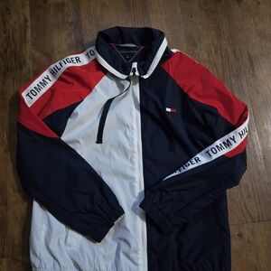 Tommy Hilfiger Red and Navy Jacket